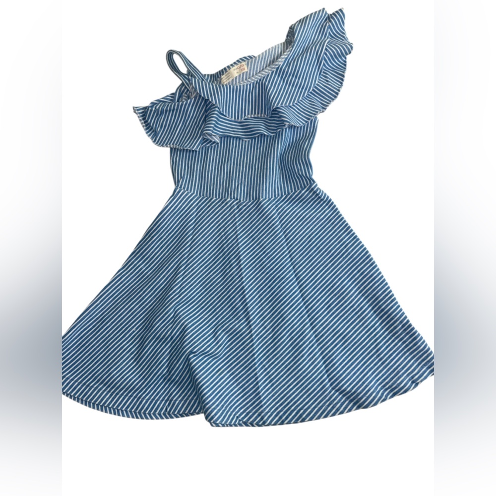 Blue Striped Kids Dress